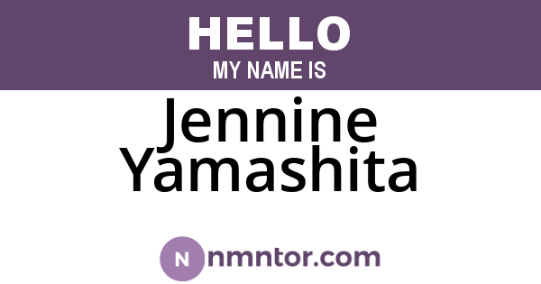 Jennine Yamashita