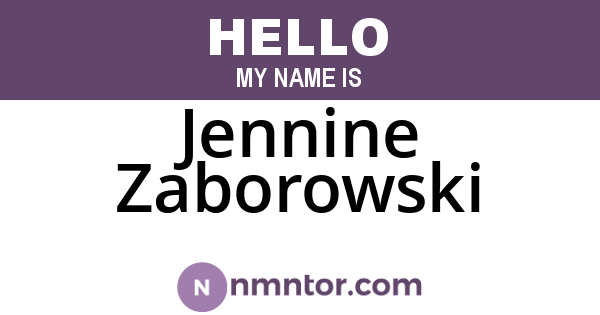 Jennine Zaborowski