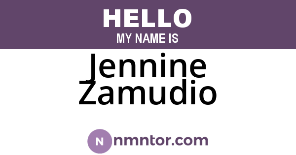 Jennine Zamudio