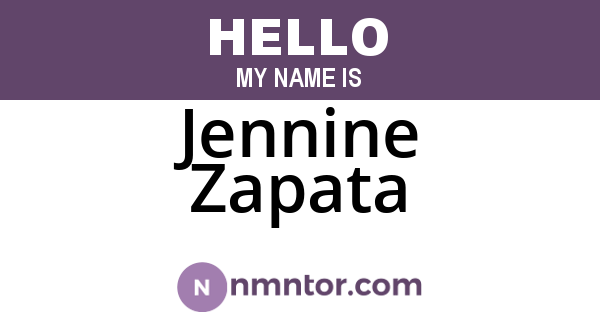 Jennine Zapata