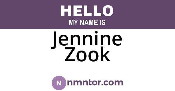 Jennine Zook