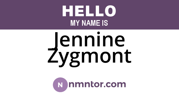 Jennine Zygmont