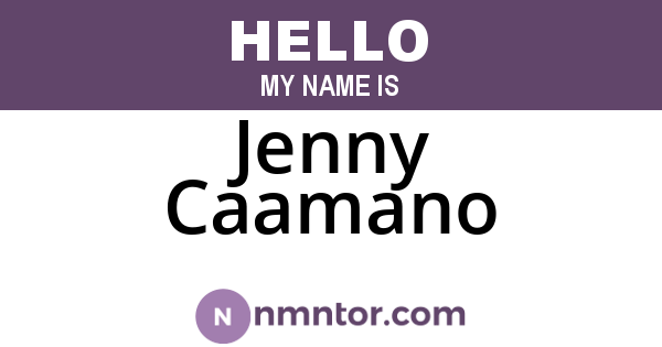 Jenny Caamano
