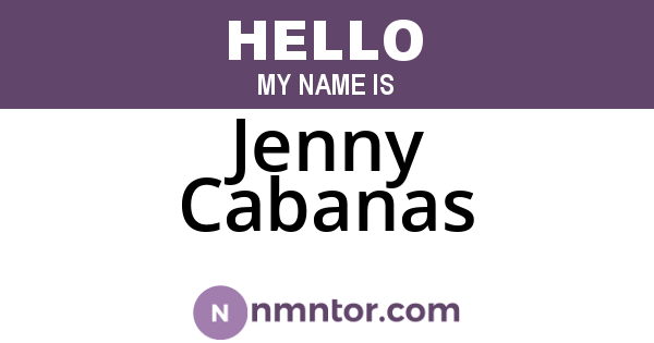 Jenny Cabanas