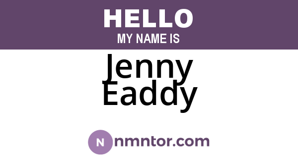 Jenny Eaddy