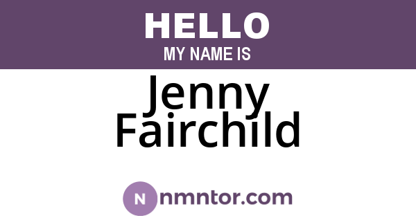 Jenny Fairchild
