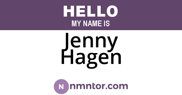 Jenny Hagen