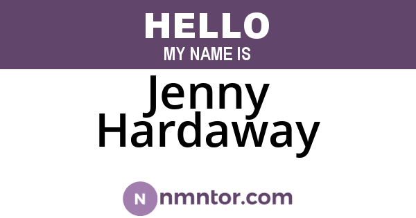 Jenny Hardaway