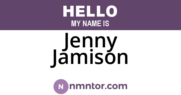Jenny Jamison
