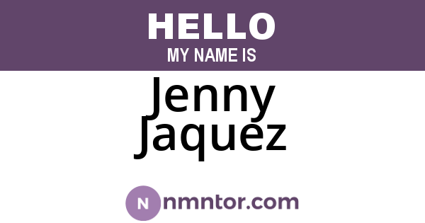 Jenny Jaquez