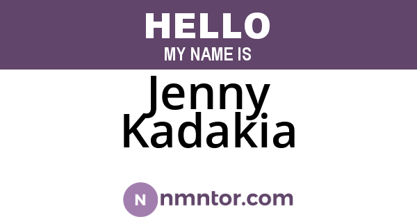 Jenny Kadakia