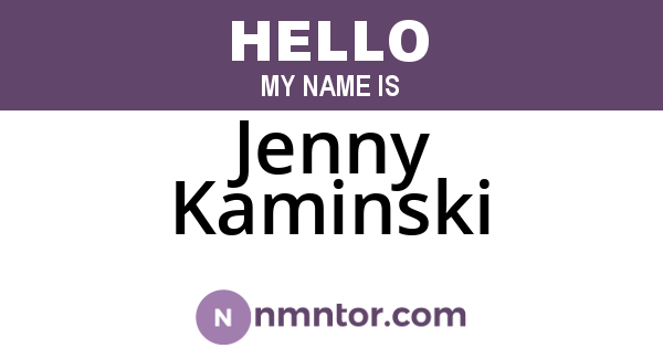 Jenny Kaminski
