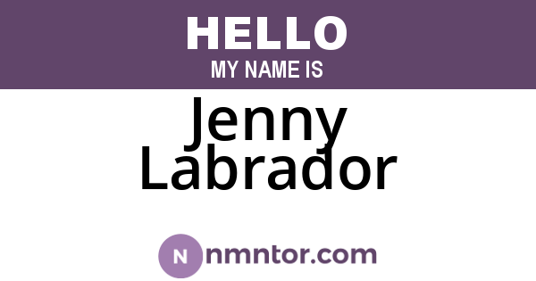 Jenny Labrador