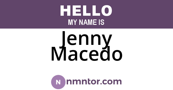 Jenny Macedo