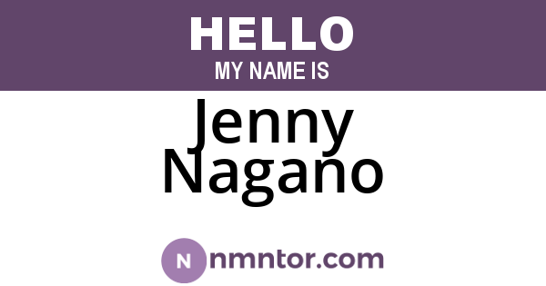 Jenny Nagano