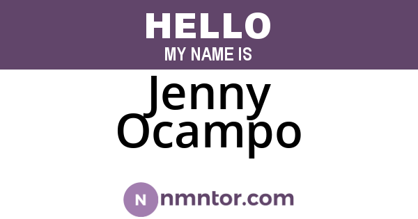 Jenny Ocampo