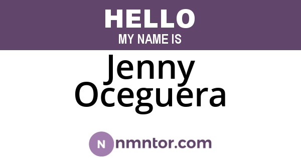 Jenny Oceguera