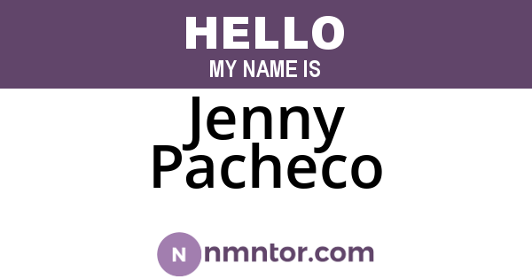 Jenny Pacheco