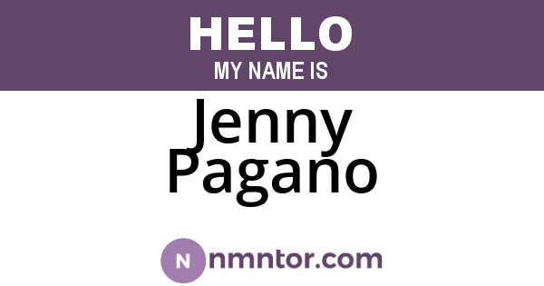Jenny Pagano