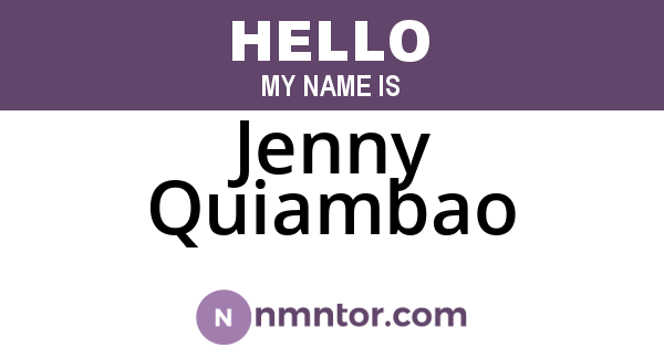 Jenny Quiambao