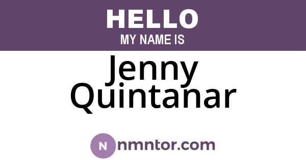 Jenny Quintanar