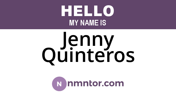 Jenny Quinteros