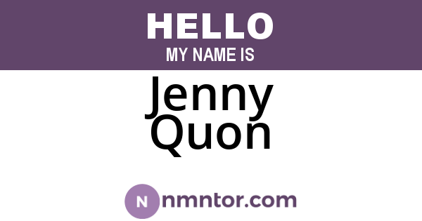 Jenny Quon