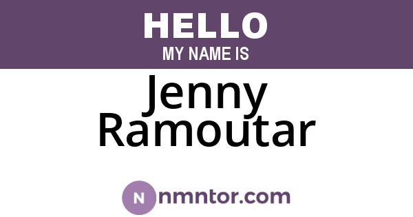 Jenny Ramoutar