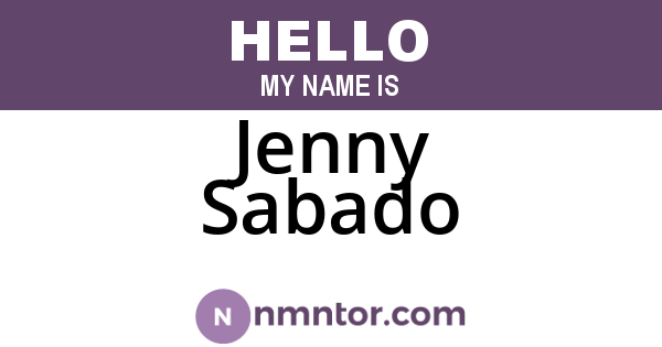 Jenny Sabado