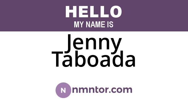 Jenny Taboada