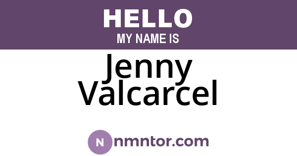 Jenny Valcarcel