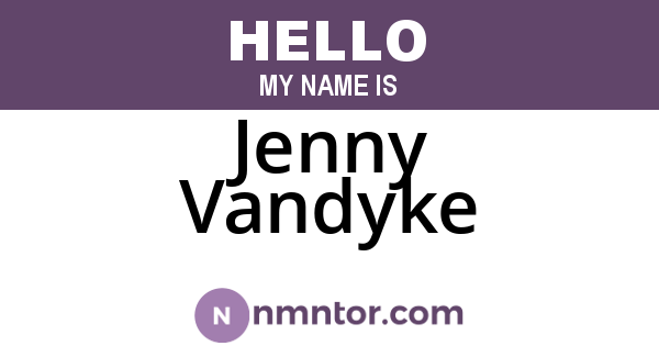 Jenny Vandyke