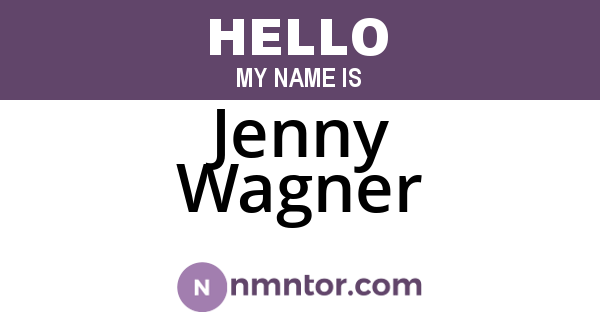 Jenny Wagner