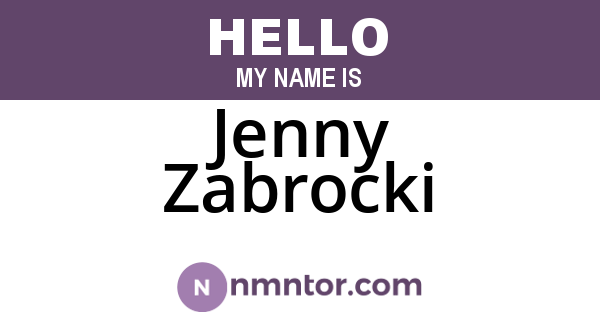 Jenny Zabrocki