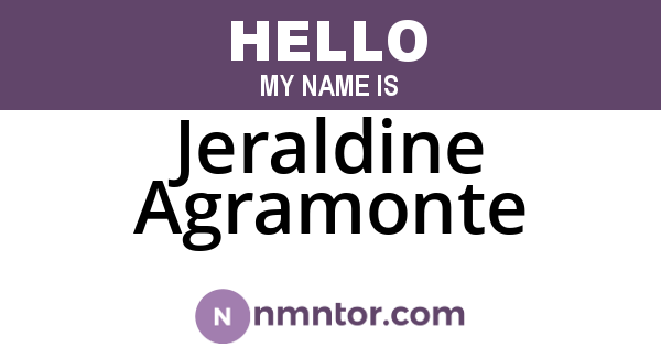 Jeraldine Agramonte