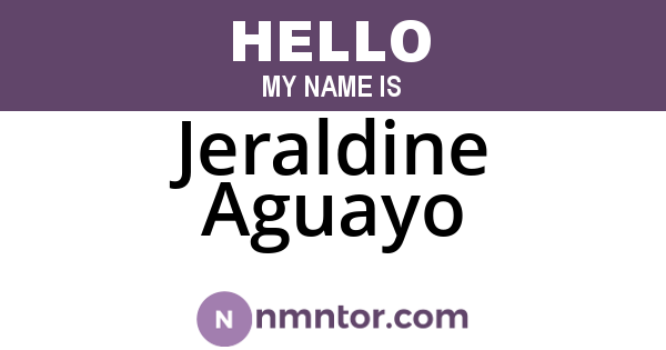 Jeraldine Aguayo