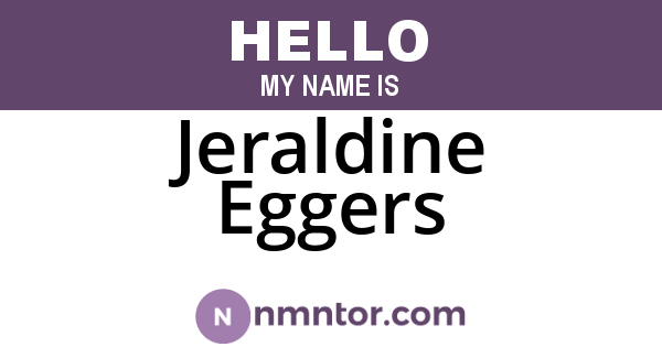 Jeraldine Eggers