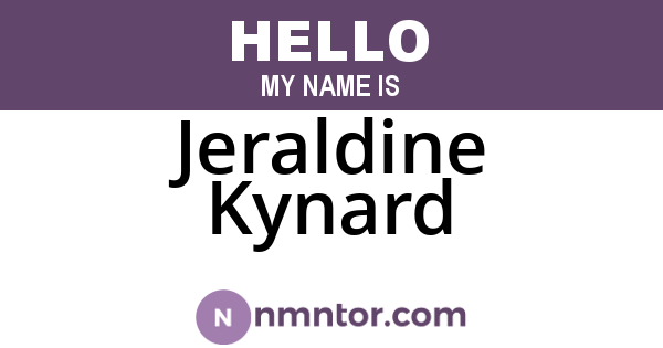 Jeraldine Kynard