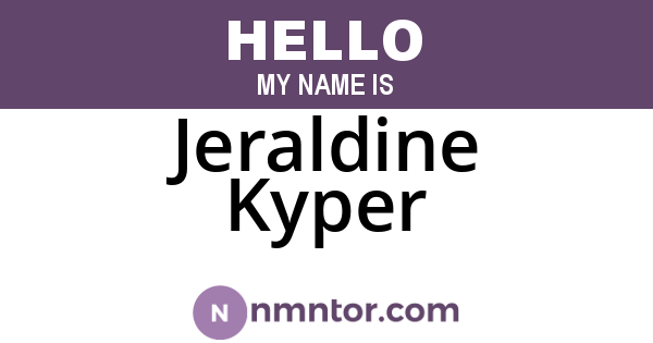 Jeraldine Kyper