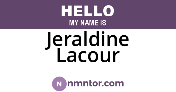Jeraldine Lacour