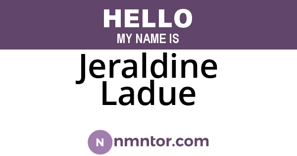 Jeraldine Ladue