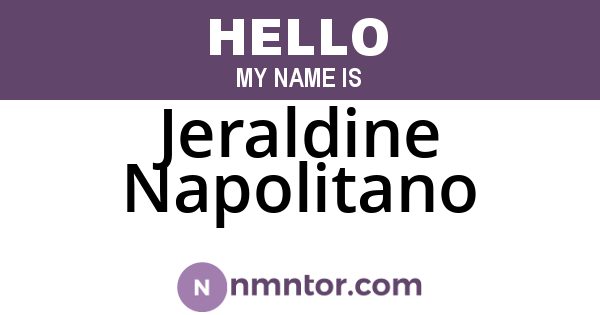 Jeraldine Napolitano