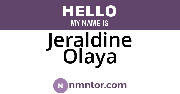 Jeraldine Olaya