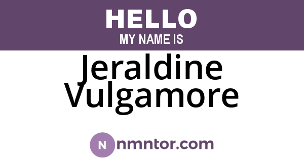 Jeraldine Vulgamore