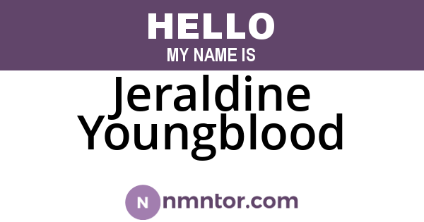 Jeraldine Youngblood
