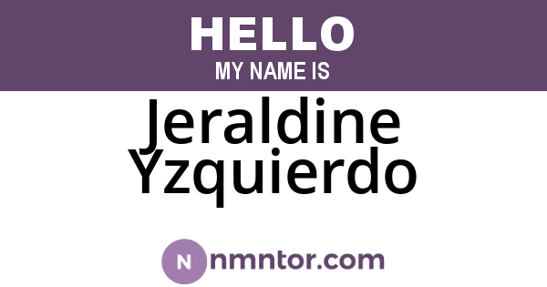 Jeraldine Yzquierdo