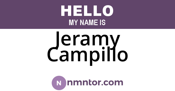 Jeramy Campillo