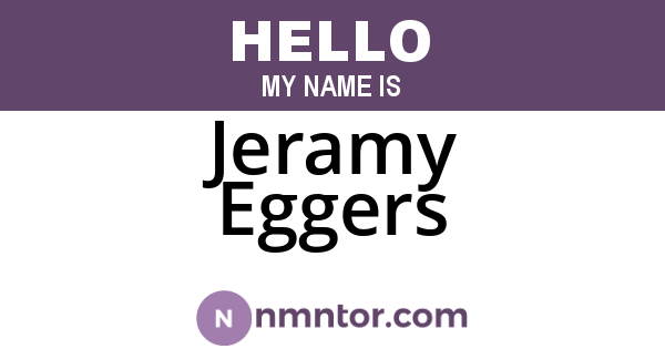 Jeramy Eggers