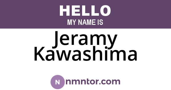 Jeramy Kawashima
