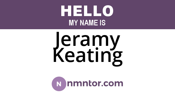 Jeramy Keating